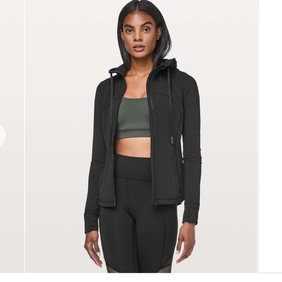 Lululemon hooded define jacket Nulu black sz 4 - Picture 1 of 11